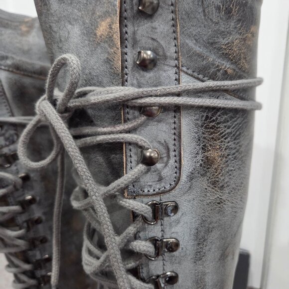 *EUC* Stunning Freebird Raphael Laced Up Boot, Distressed Ice Color, Size 10 - Picture 6 of 13